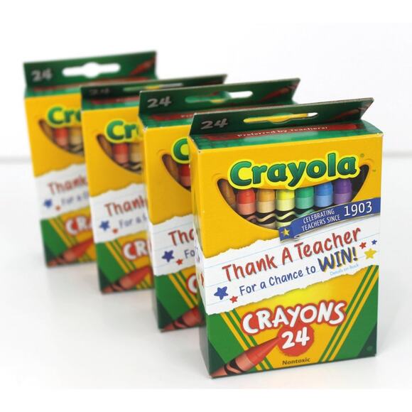 Crayola Crayons 4 Packs of 24 - Picture 2 of 4